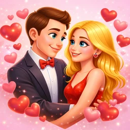 Значок Will you be my valentine Story